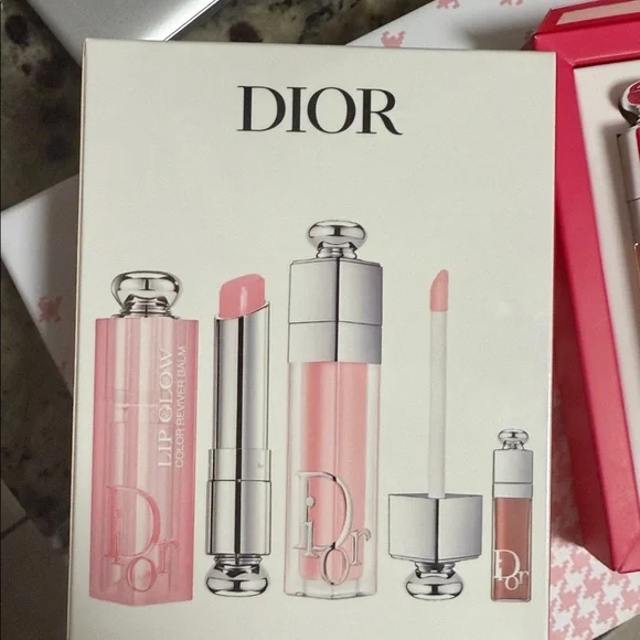 🌸New DIOR ADDICT 3 pcs Lip Essentials Set lip maximizer, lip gloss, lip plumper
